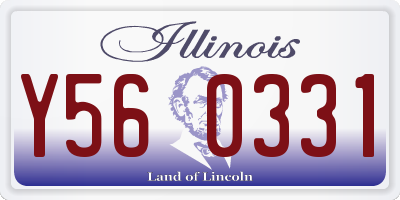 IL license plate Y560331