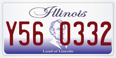 IL license plate Y560332