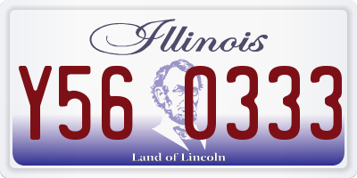 IL license plate Y560333