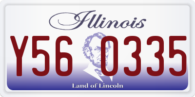 IL license plate Y560335