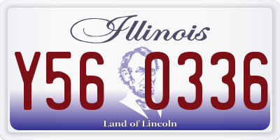 IL license plate Y560336