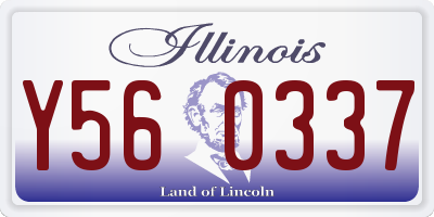 IL license plate Y560337