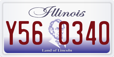 IL license plate Y560340