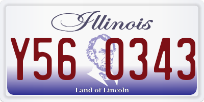IL license plate Y560343