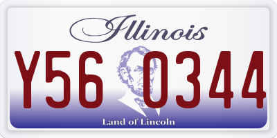 IL license plate Y560344