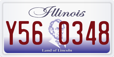 IL license plate Y560348
