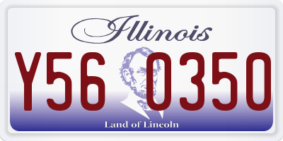 IL license plate Y560350