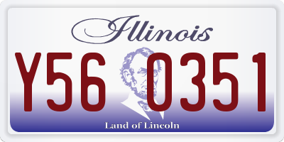 IL license plate Y560351
