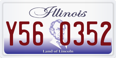 IL license plate Y560352