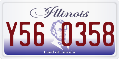 IL license plate Y560358