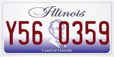IL license plate Y560359