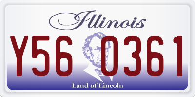 IL license plate Y560361