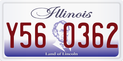 IL license plate Y560362