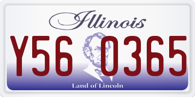 IL license plate Y560365