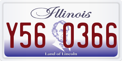 IL license plate Y560366