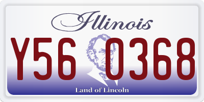 IL license plate Y560368