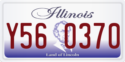 IL license plate Y560370