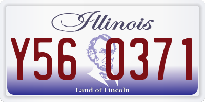 IL license plate Y560371