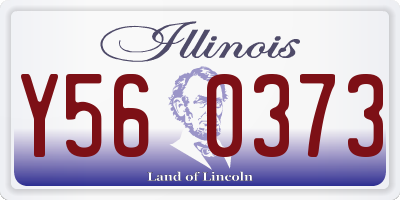 IL license plate Y560373