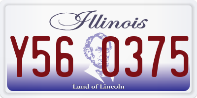 IL license plate Y560375