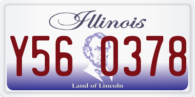 IL license plate Y560378