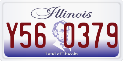 IL license plate Y560379