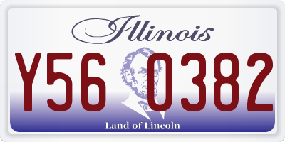IL license plate Y560382
