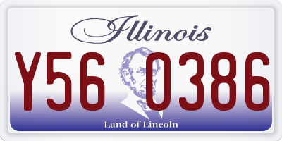 IL license plate Y560386