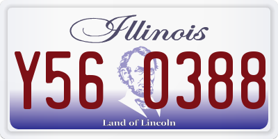 IL license plate Y560388