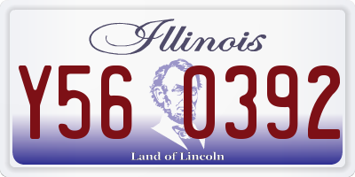 IL license plate Y560392