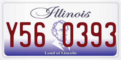 IL license plate Y560393