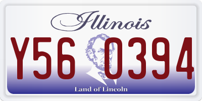 IL license plate Y560394