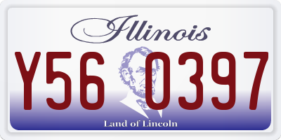 IL license plate Y560397