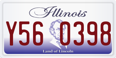 IL license plate Y560398