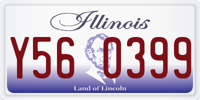 IL license plate Y560399