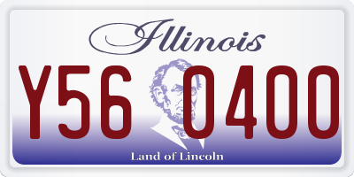 IL license plate Y560400