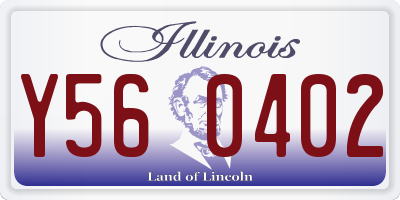 IL license plate Y560402