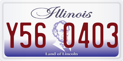 IL license plate Y560403