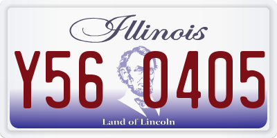 IL license plate Y560405