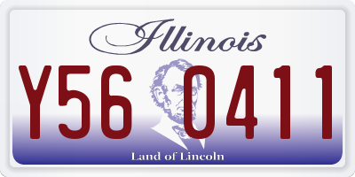 IL license plate Y560411