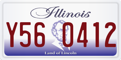 IL license plate Y560412