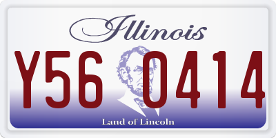 IL license plate Y560414
