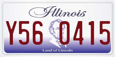 IL license plate Y560415