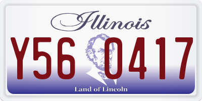 IL license plate Y560417
