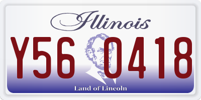IL license plate Y560418