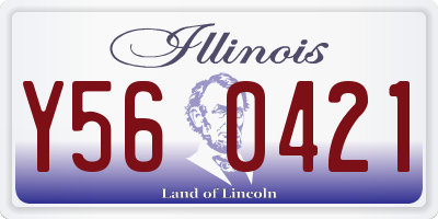IL license plate Y560421