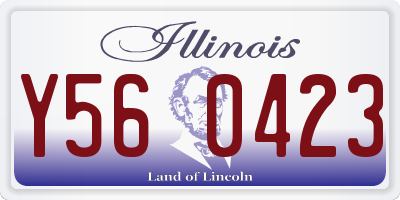 IL license plate Y560423