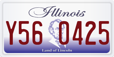 IL license plate Y560425
