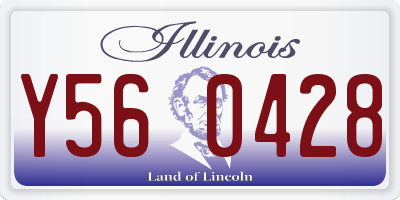 IL license plate Y560428