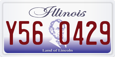 IL license plate Y560429